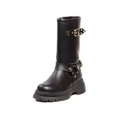 MOOPY - BOTA LARGA NIÑA NEGRA TACH