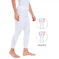 SANTANA - Combo X3 Pantalón Térmico Mujer Blanco