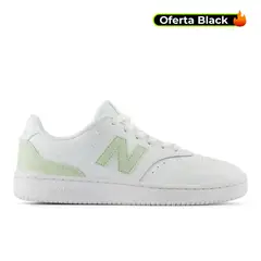 NEW BALANCE - Tenis Bb80 Mujer-Blanco/Verde