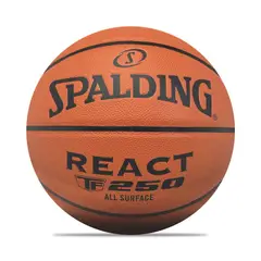 SPALDING - Balon De Basketball React Fiba #7-Naranja/Negro