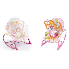GENERICO - Silla Mesedora Vibradora y Musical Rocker Niña Toldillo