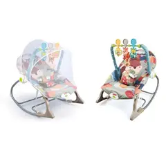 GENERICO - Silla Mesedora Vibradora y Musical Rocker Niño Toldillo