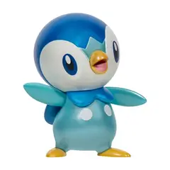 POKEMON - Figura De Acción Piplup Deluxe Color Metalico 7.5 Cm