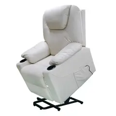 TV NOVEDADES - Sillón Elevador Masajeador Reclinable Stand Up Couch Royal Beige