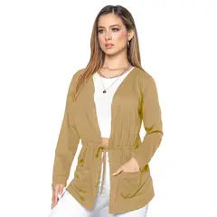 MARKETING PERSONAL - Cardigan Mujer Beige Mp 3833