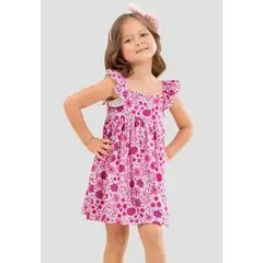 MARKETING PERSONAL - Vestido Corto Infantil Femenino Multicolor Mp 104674