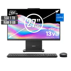 LENOVO - TODO EN UNO INTEL CORE I7-13620H SSD 1TB RAM 8GB LED 27 FHD 100Hz