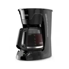 BLACK+DECKER - Cafetera Programable Digita Black+ Decker 12 Tzs Cm1110b 120 V Negro.