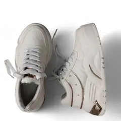 CALZADO CON ALTURA MONSERRATE - Tenis para Mujer MoreLiber by Monserrate ref nacar blanco_.