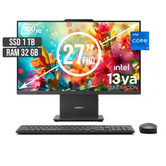LENOVO - TODO EN UNO INTEL CORE I7-13620H SSD 1TB RAM 32GB LED 27 FHD 100Hz