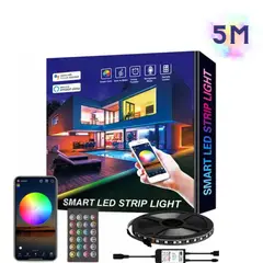 GENERICO - 5 Metros de Cinta LED Rgb 5050 Wifi Smart Alexa Google