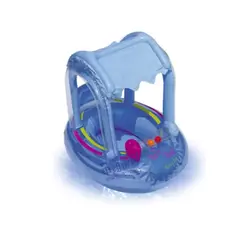 INFANTILES CAJUROMIX - Flotador Con Techo Para Bebe 71cm Mas Obsequio 5 Pelotas