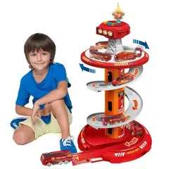 MARKET TOYS - Pista De Carros Emergencia + Licuadora + Sonidos + Luces