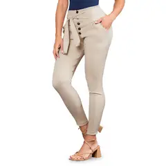 MARKETING PERSONAL - Pantalón Mujer Beige Mp 79426