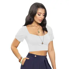 MARKETING PERSONAL - Crop Top Mujer Blanco Mp 730