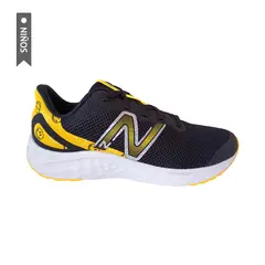 NEW BALANCE - Tenis Fresh Foam Arishi Niño-Negro/Amarillo