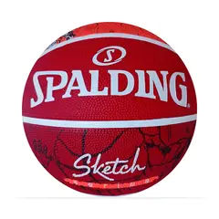 SPALDING - Balon De Basketball Sketch Dribble #7-Rojo