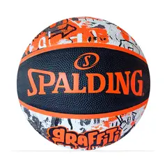 SPALDING - Balon De Basketball Graffiti #7-Naranja