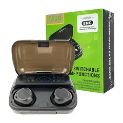 GENERICO - Audifonos Auriculares Inalámbricos M 30 Bluetooth 5.3 Tws Pawer Bank