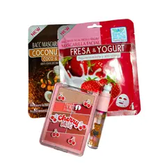 TRENDY - Kit de Belleza Cherry Basic y Mascarillas BACC
