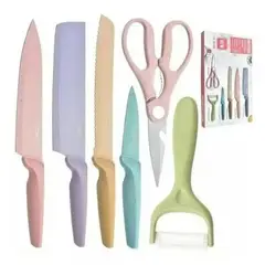 GENERICO - Set Juego De Cuchillos Cocina X6 Piezas