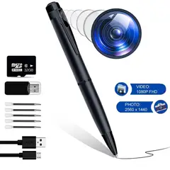 GENERICO - Lapicero Espía Boligrafo Mini Cámara Oculta Esfero Para Video Fotos Audio HD