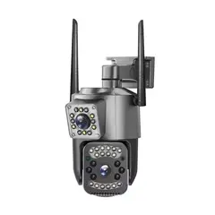 GENERICO - Cámara Ip Exterior Doble Lente Wifi Movimiento Nocturna