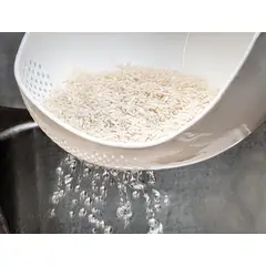 GENERICO - Colador Alimentos Lavar Arroz Frutas Verduras Enjuaga Cocina