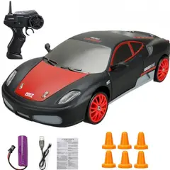 GENERICO - Carro Coche Rc Radio Control Remoto Drift 4wd negro mate