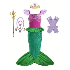 GENERICO - Disfraz sirena niña talla 4 disfraz sirenita ariel