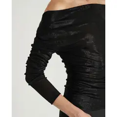 MIA AMORE - Top lolly Negro TOPLOLBLACK