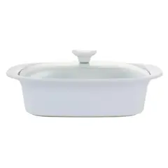 GIBSON - CACEROLA GRACIOUS DINING DE 27 QT CON TAPA - BLANCA