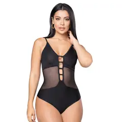FORMAS INTIMAS - Body Mujer Negro Fi 2986