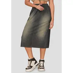 ATYPICAL - Falda Larga Mujer Azul 104898
