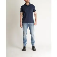 NO DRAMA - Camisa polo Azul MNHPPOLOAZUO