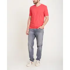 NO DRAMA - Camiseta cuello v Rojo CAMICUEVROJ