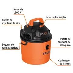 TRUPER - Aspiradora Líquidos Y Solidos 3gal 11l -