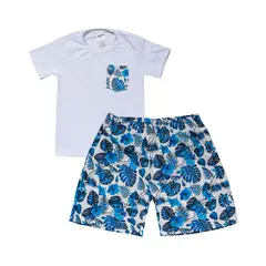 2 1 BABYS COMPANY - Conjunto Camiseta Cuello Redondo+Pantaloneta Talla: 4 A La 16