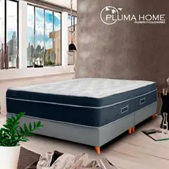 PLUMA HOME - Colchón Pocket Memory Foam 140x190 DOBLE Gratis Almohadas Gel.