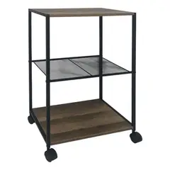 DIMATEX LEON - Mesa Auxiliar Con Ruedas Tres Niveles Decorativa Refmurcia