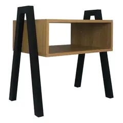 DIMATEX LEON - Mesa De Noche Moderna Madera Nochero Decorativo Refburgos