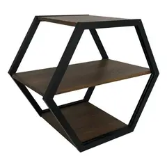 DIMATEX LEON - Mesa Auxiliar Hexagonal Sala Decorativa Moderna Refbilbao