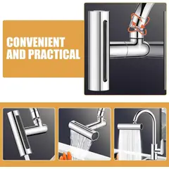 GENERICO - Grifo Adaptador Extensor Llave Agua Ahorrador Cascada 360°