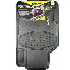 SIMONIZ - Tapetes para Kia de 3 Piezas Caucho PVC Universal