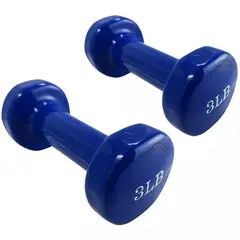 SPORT FITNESS - Par Mancuerna Vinilo 3 Lb Azul Sportfitness