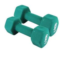 SPORT FITNESS - Par Mancuerna Neopreno 6 Lb Verde Sportfitness