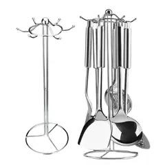 GENERICO - Juego De Utencilios De Cocina En Acero Inoxidable 6 Pcs Base