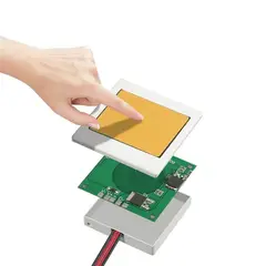 GENERICO - Sensor Táctil Para Espejo Luz Ledno Necesita Adaptador Interruptor con luz azul de apagado luz blanca de encendido