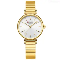 CURREN - Reloj 9081 Para Mujer Analogo Elegante de Acero