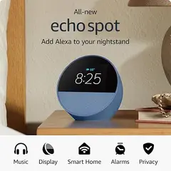 AMAZON - Echo Spot Bocina Inteligente 2024 Color Azul Acero